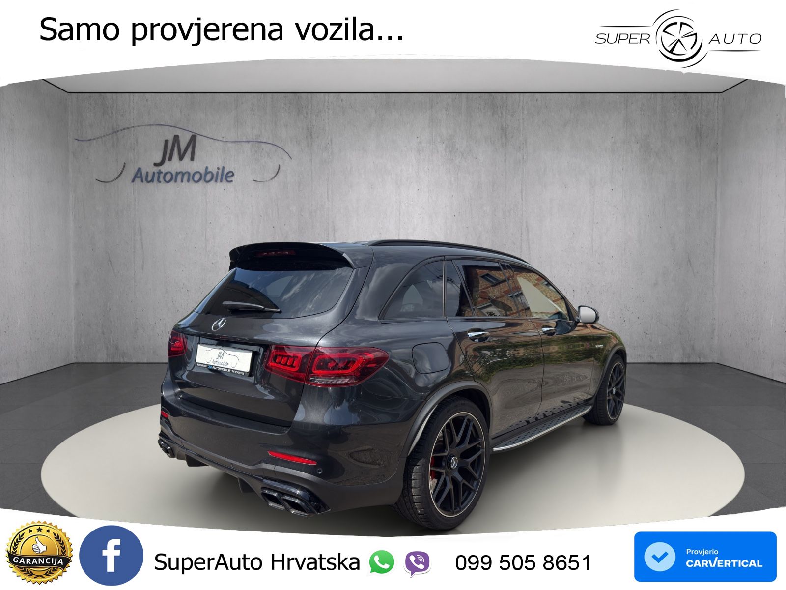 Mercedes AMG GLC 63 S V8 (510 KS) 4MATIC+ MCT ACC+HEAD+4xGR SJED+360+PANO
