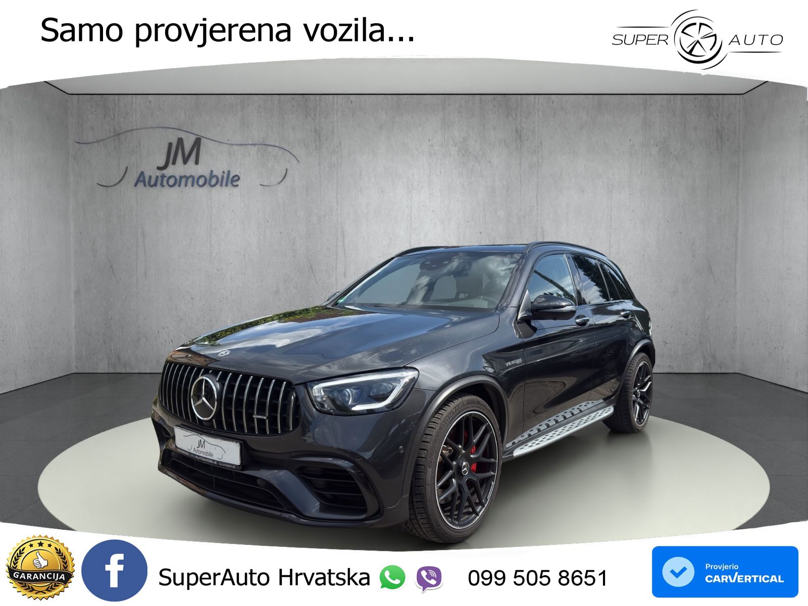 Mercedes AMG GLC 63 S V8 (510 KS) 4MATIC+ MCT ACC+HEAD+4xGR SJED+360+PANO