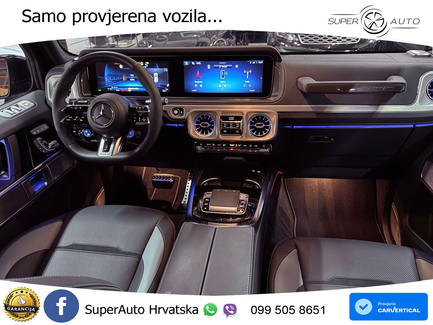 Mercedes AMG G 63 Long V8 (585 KS) 4MATIC 9G-TRONIC AMG SPEEDSHIFT TCT Manufaktur LED+GR SJED+ACC