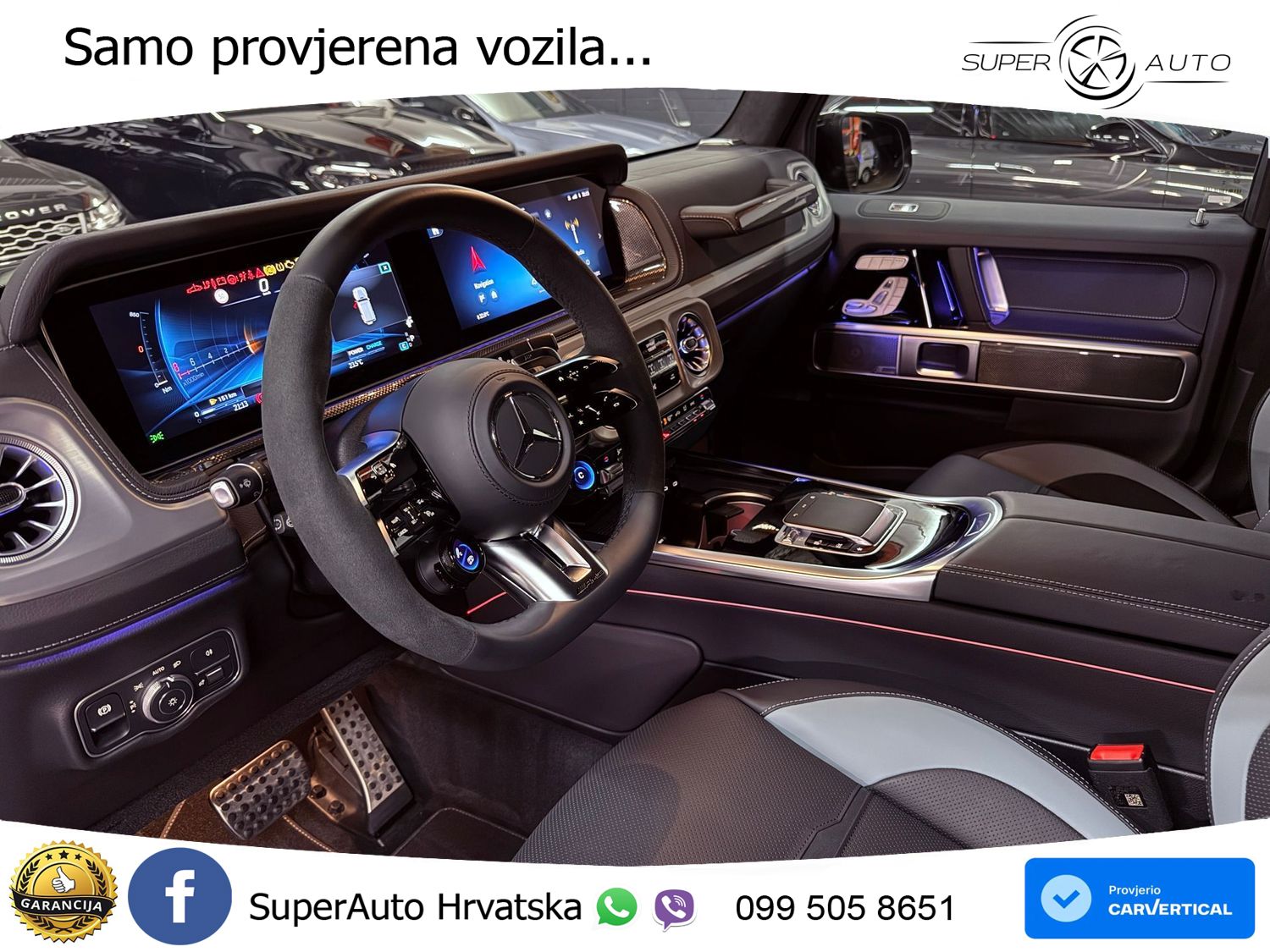 Mercedes AMG G 63 Long V8 (585 KS) 4MATIC 9G-TRONIC AMG SPEEDSHIFT TCT Manufaktur LED+GR SJED+ACC
