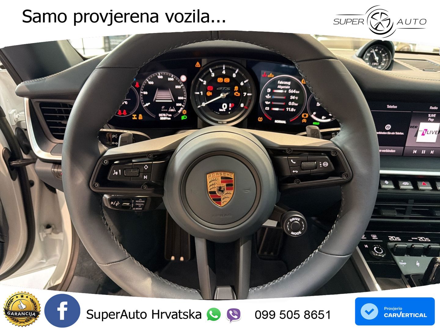 Porsche 911 Carrera 4 GTS Cabriolet 3.0 (480 KS) PDK LED+GR SJED+ACC