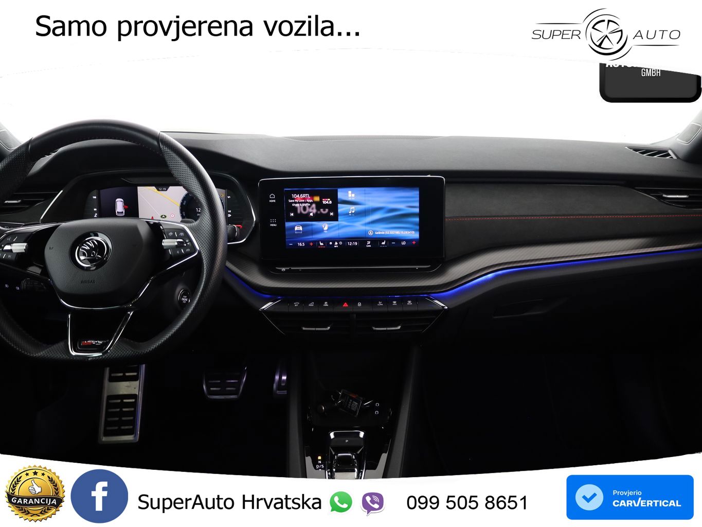 Škoda Octavia Combi RS 2.0 TDI (200 KS) DSG LED+GR SJED+ACC