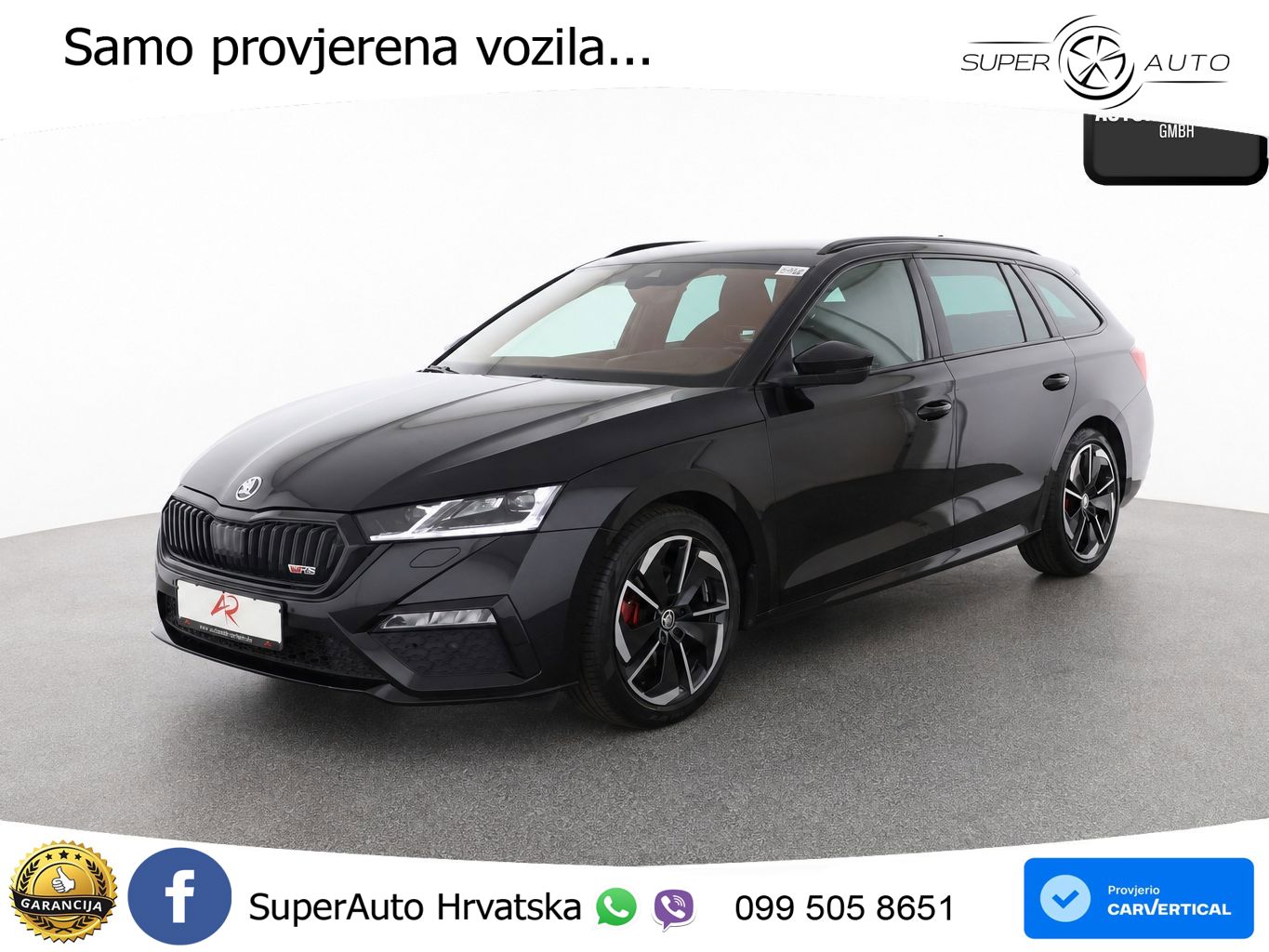 Škoda Octavia Combi RS 2.0 TDI (200 KS) DSG LED+GR SJED+ACC