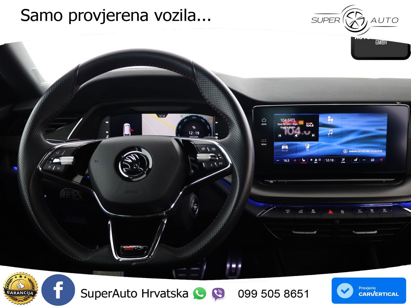 Škoda Octavia Combi RS 2.0 TDI (200 KS) DSG LED+GR SJED+ACC