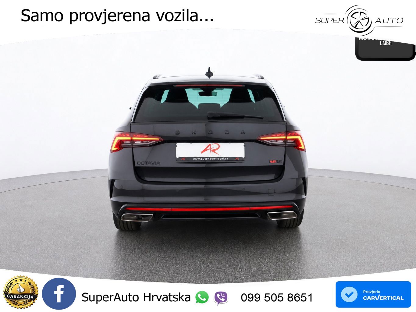 Škoda Octavia Combi RS 2.0 TDI (200 KS) DSG LED+GR SJED+ACC