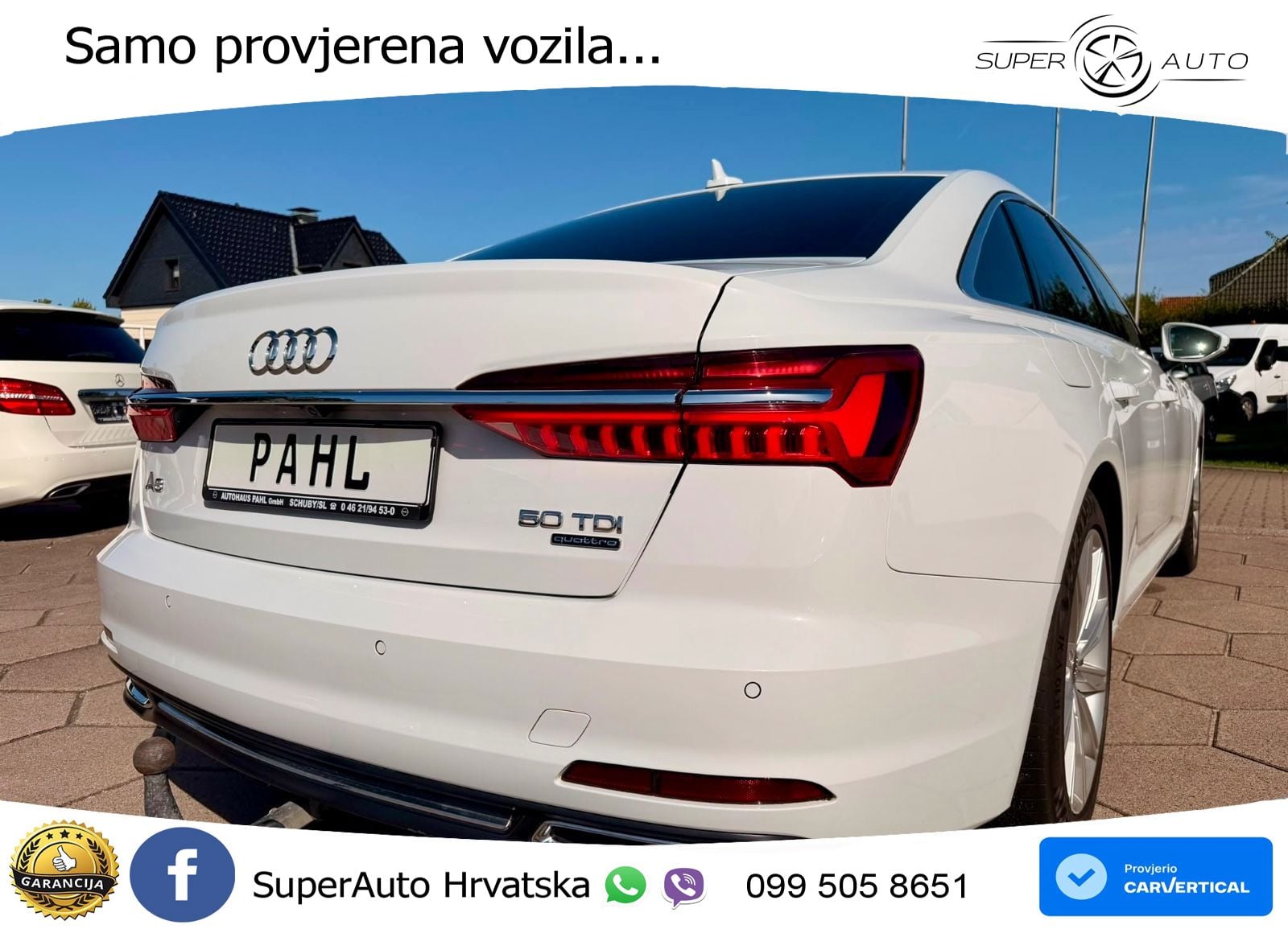 Audi A6 50 TDI V6 (286 KS) quattro tiptronic S line MATRIX+GR SJED+KAM
