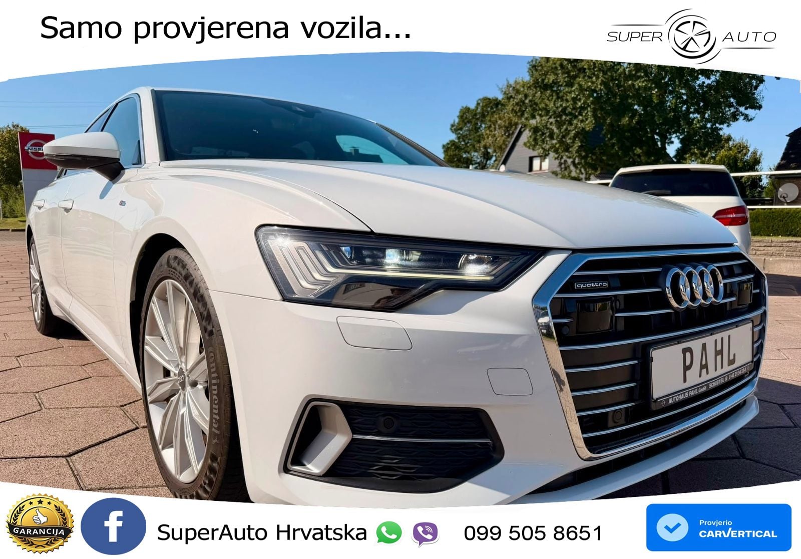 Audi A6 50 TDI V6 (286 KS) quattro tiptronic S line MATRIX+GR SJED+KAM