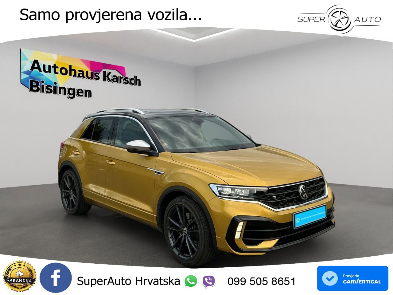 Volkswagen T-Roc I R 2.0 TSI (300 KS) OPF 4M DSG LED+GR SJED+ACC