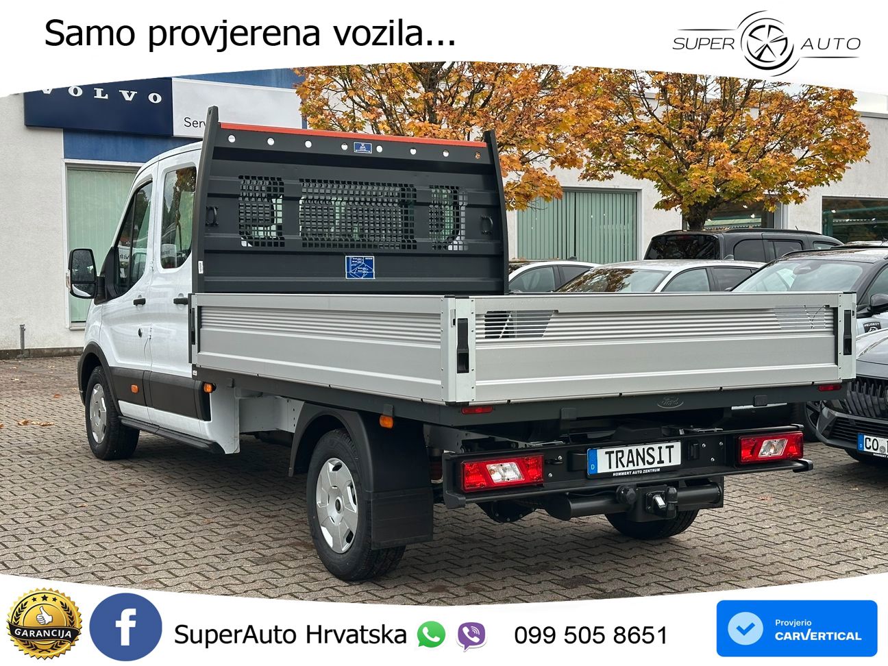 Ford Transit Pritsche DoKa Trend 350 L3 AHK*SHZ*CAM* 165 KS