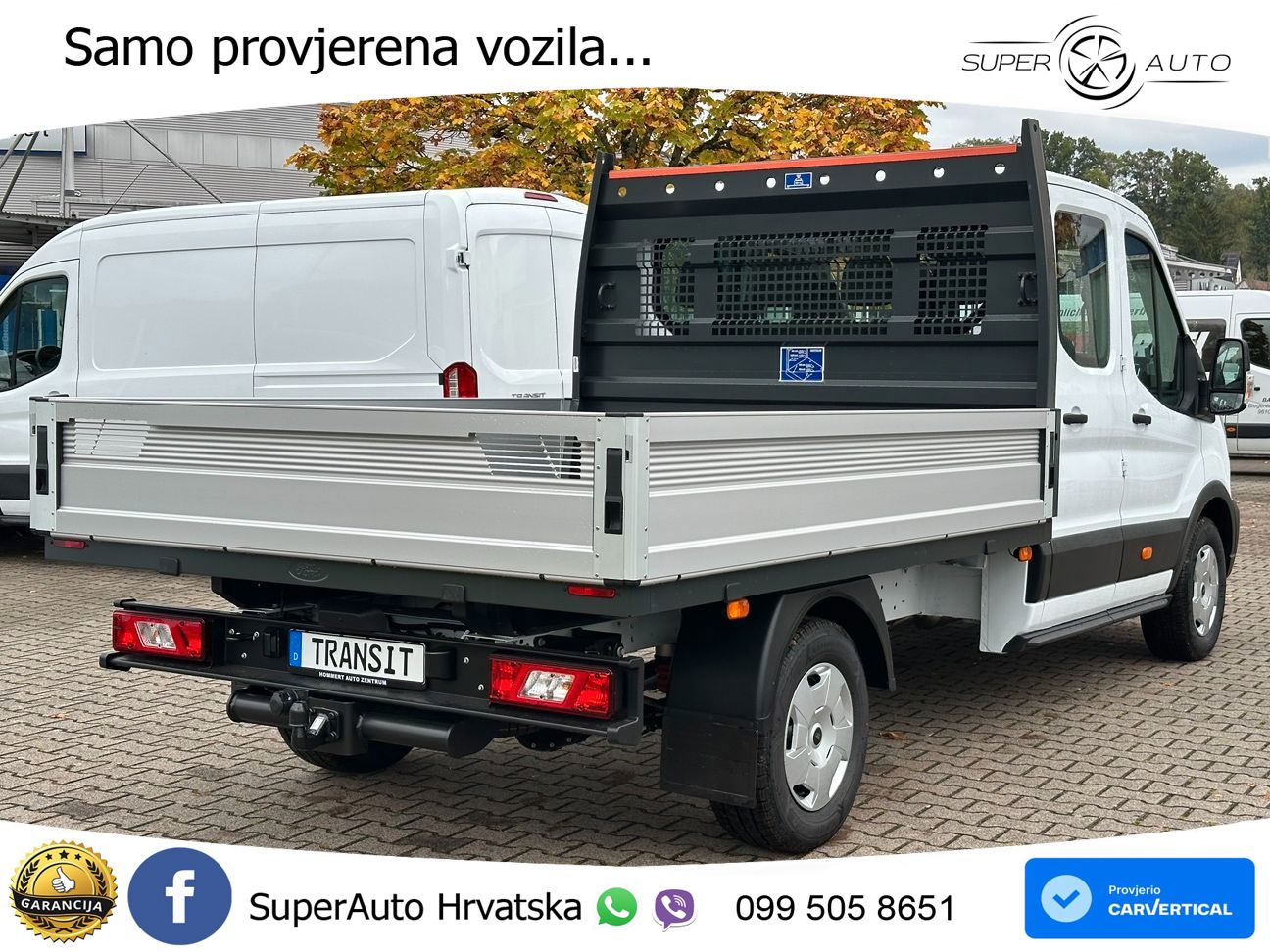 Ford Transit Pritsche DoKa Trend 350 L3 AHK*SHZ*CAM* 165 KS