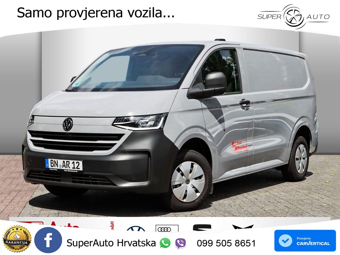 Volkswagen T7 Transporter Kasten 2.0 TDI AHK/MATRIX LED/PDC 110 KS