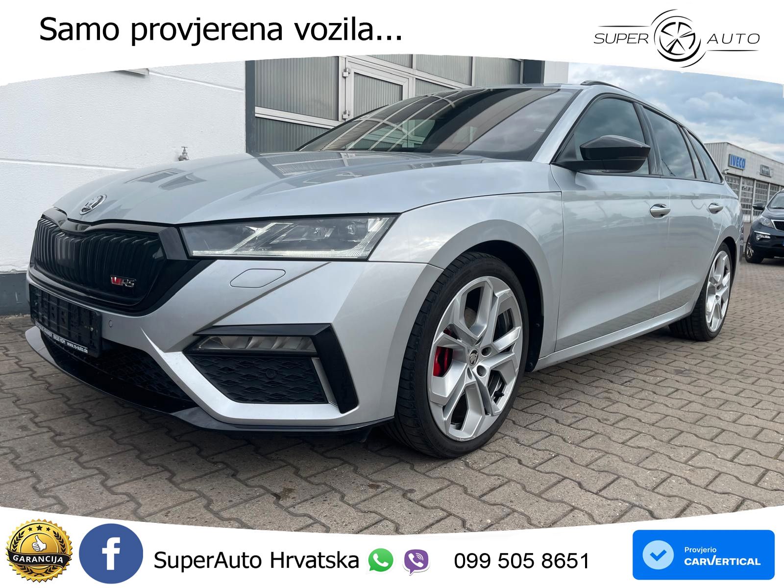 Škoda Octavia Combi RS 2.0 TDI (200 KS) DSG LED+GR SJED+ACC