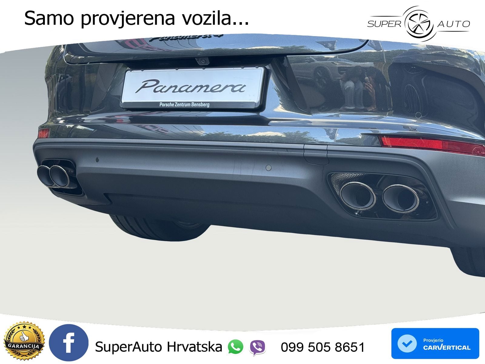 Porsche Panamera 4 2.9 V6 (470 KS) E-Hybrid PDK ACC+HEAD+4xGR SJED+360+PANO