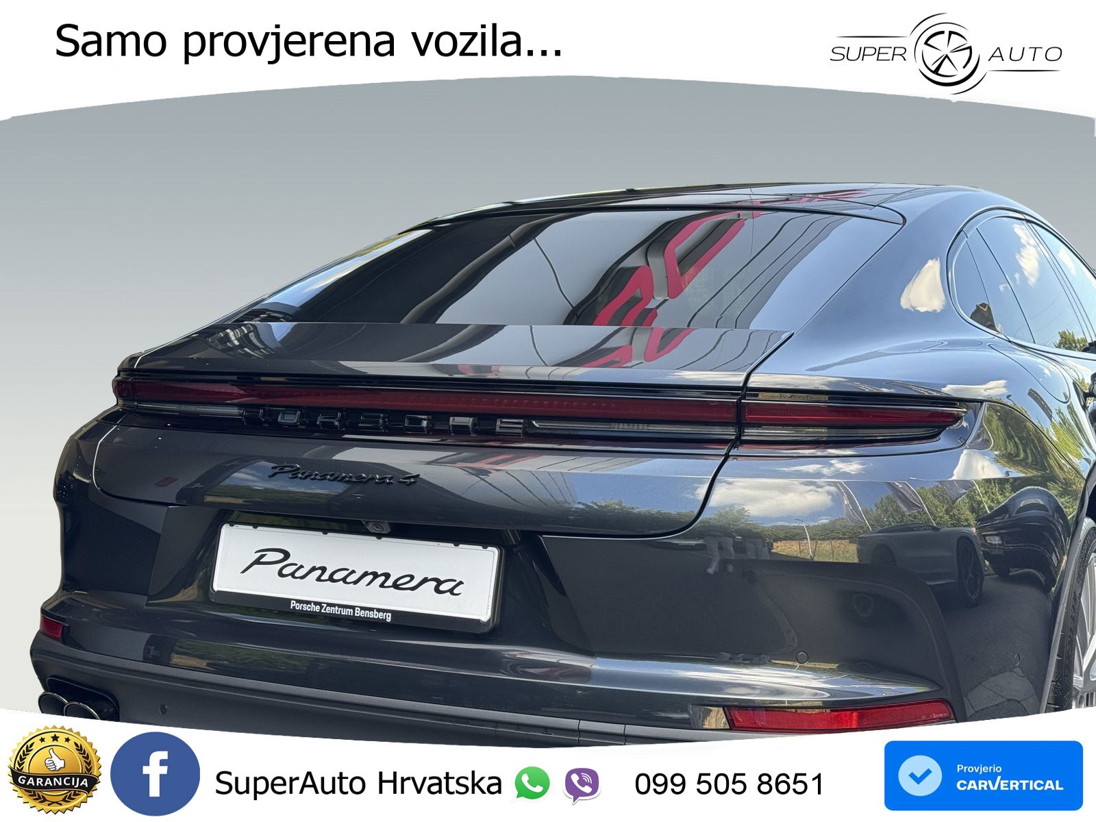 Porsche Panamera 4 2.9 V6 (470 KS) E-Hybrid PDK ACC+HEAD+4xGR SJED+360+PANO
