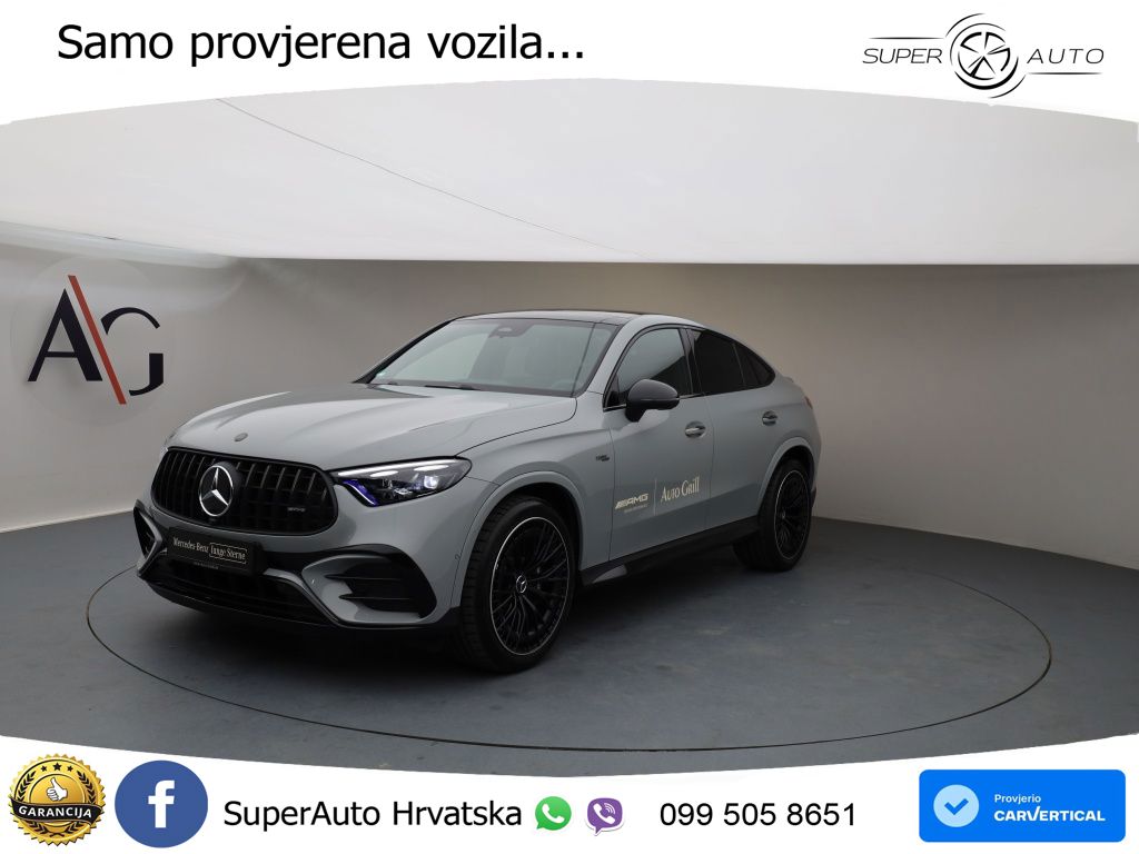 Mercedes GLC Coupe AMG 53 (449 KS) 4MATIC+ AMG SPEEDSHIFT TCT 9G ACC+HEAD+GR SJED+360+PANO