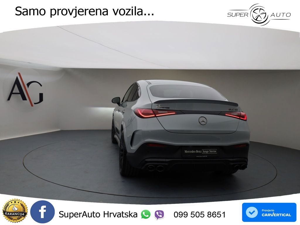 Mercedes GLC Coupe AMG 53 (449 KS) 4MATIC+ AMG SPEEDSHIFT TCT 9G ACC+HEAD+GR SJED+360+PANO