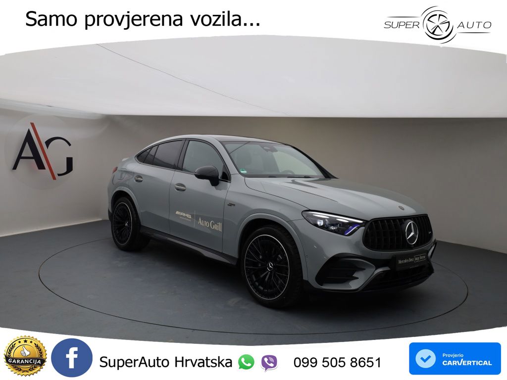 Mercedes GLC Coupe AMG 53 (449 KS) 4MATIC+ AMG SPEEDSHIFT TCT 9G ACC+HEAD+GR SJED+360+PANO