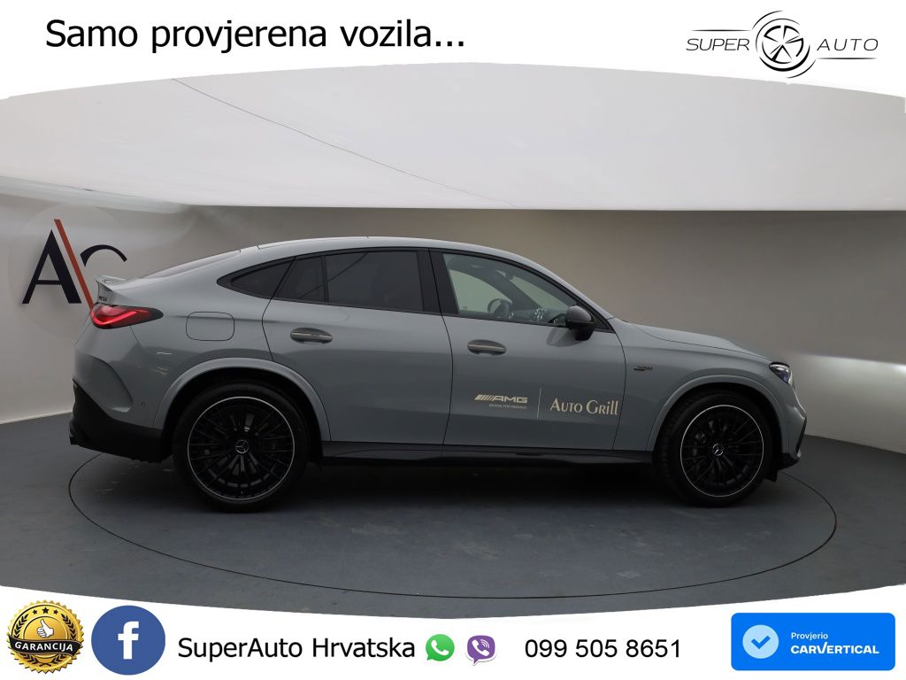 Mercedes GLC Coupe AMG 53 (449 KS) 4MATIC+ AMG SPEEDSHIFT TCT 9G ACC+HEAD+GR SJED+360+PANO