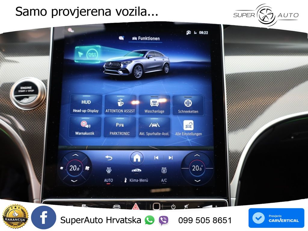 Mercedes GLC Coupe AMG 53 (449 KS) 4MATIC+ AMG SPEEDSHIFT TCT 9G ACC+HEAD+GR SJED+360+PANO