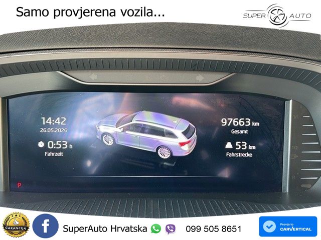 Škoda Octavia Combi 2.0 TDI (150 KS) DSG LED+GR SJED+ACC