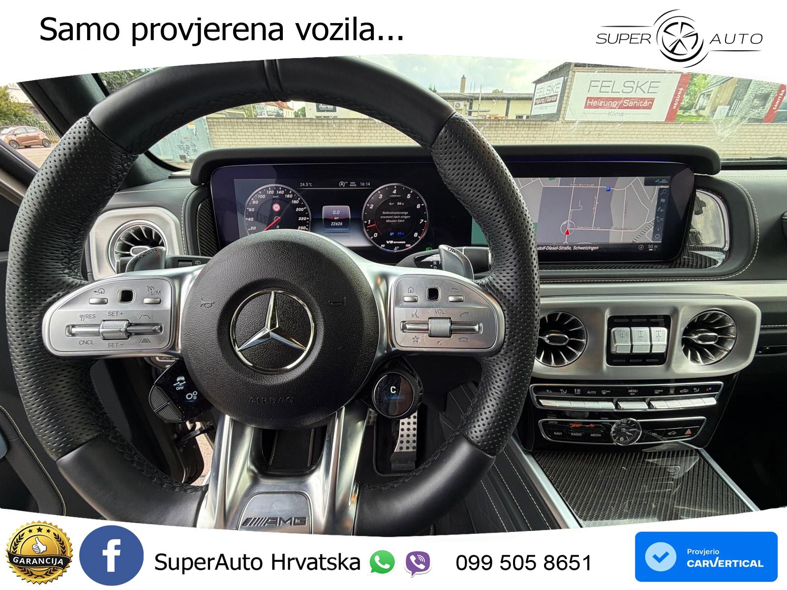 Mercedes AMG G 63 Long V8 (585 KS) 4MATIC 9G-TRONIC AMG SPEEDSHIFT PLUS Manufaktur LED+GR SJED+ACC