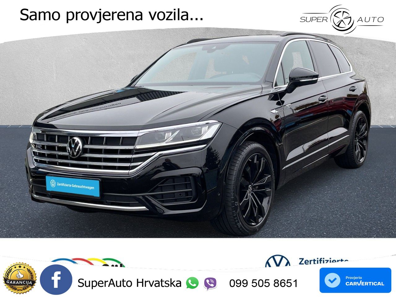 Volkswagen Touareg 3.0 V6 TDI (286 KS) 4MOTION Tiptronic R-Line ZRAČNI+ACC+4xGR SJED+KAM