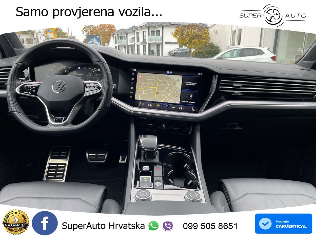 Volkswagen Touareg 3.0 V6 TDI (286 KS) 4MOTION Tiptronic R-Line ZRAČNI+ACC+4xGR SJED+KAM