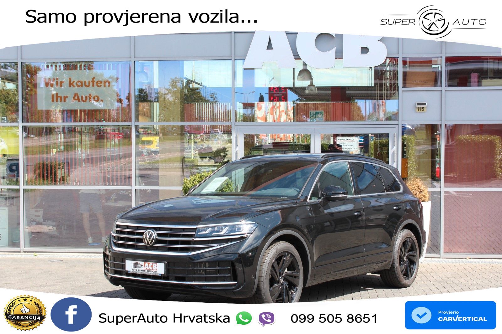 Volkswagen Touareg 3.0 V6 TDI (286 KS) 4MOTION Tiptronic ZRAČNI+ACC+GR SJED+KAM+PANO