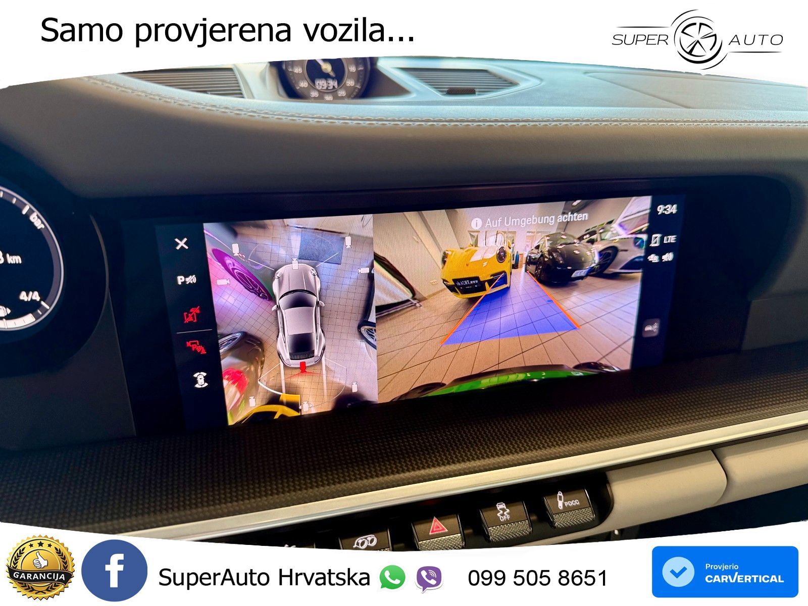Porsche 911 Turbo S 3.8 (650 KS) PDK ZRAČNI+ACC+GR SJED+KAM+PANO