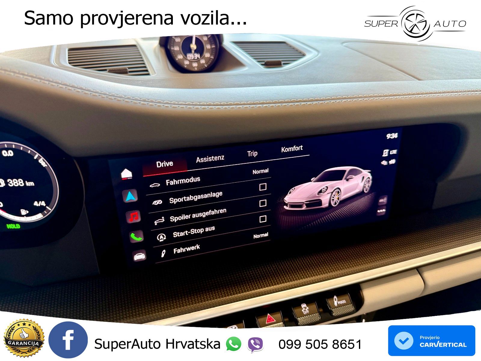 Porsche 911 Turbo S 3.8 (650 KS) PDK ZRAČNI+ACC+GR SJED+KAM+PANO