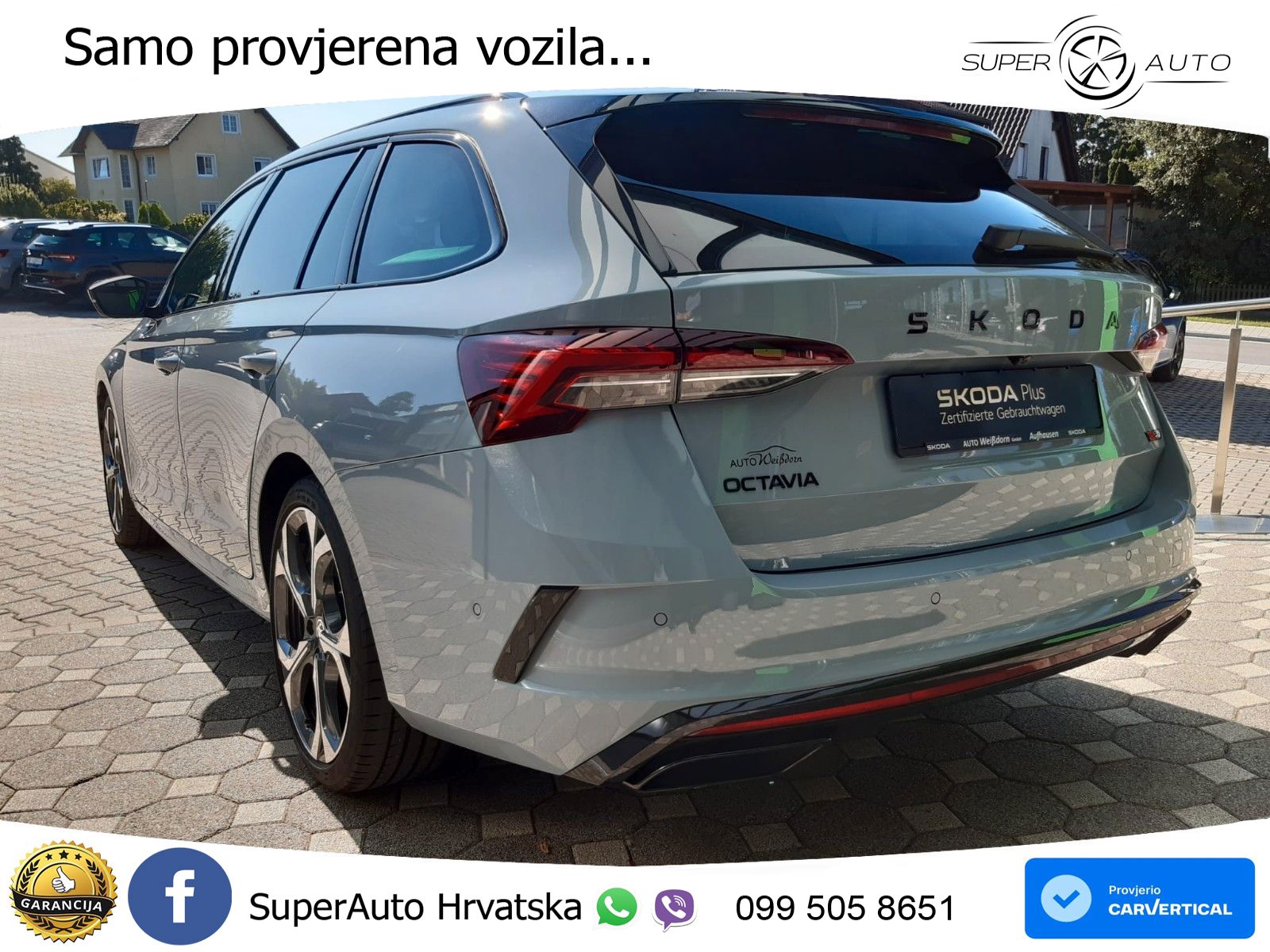 Škoda Octavia Combi RS 2.0 TSI (265 KS) DSG LED+GR SJED+ACC