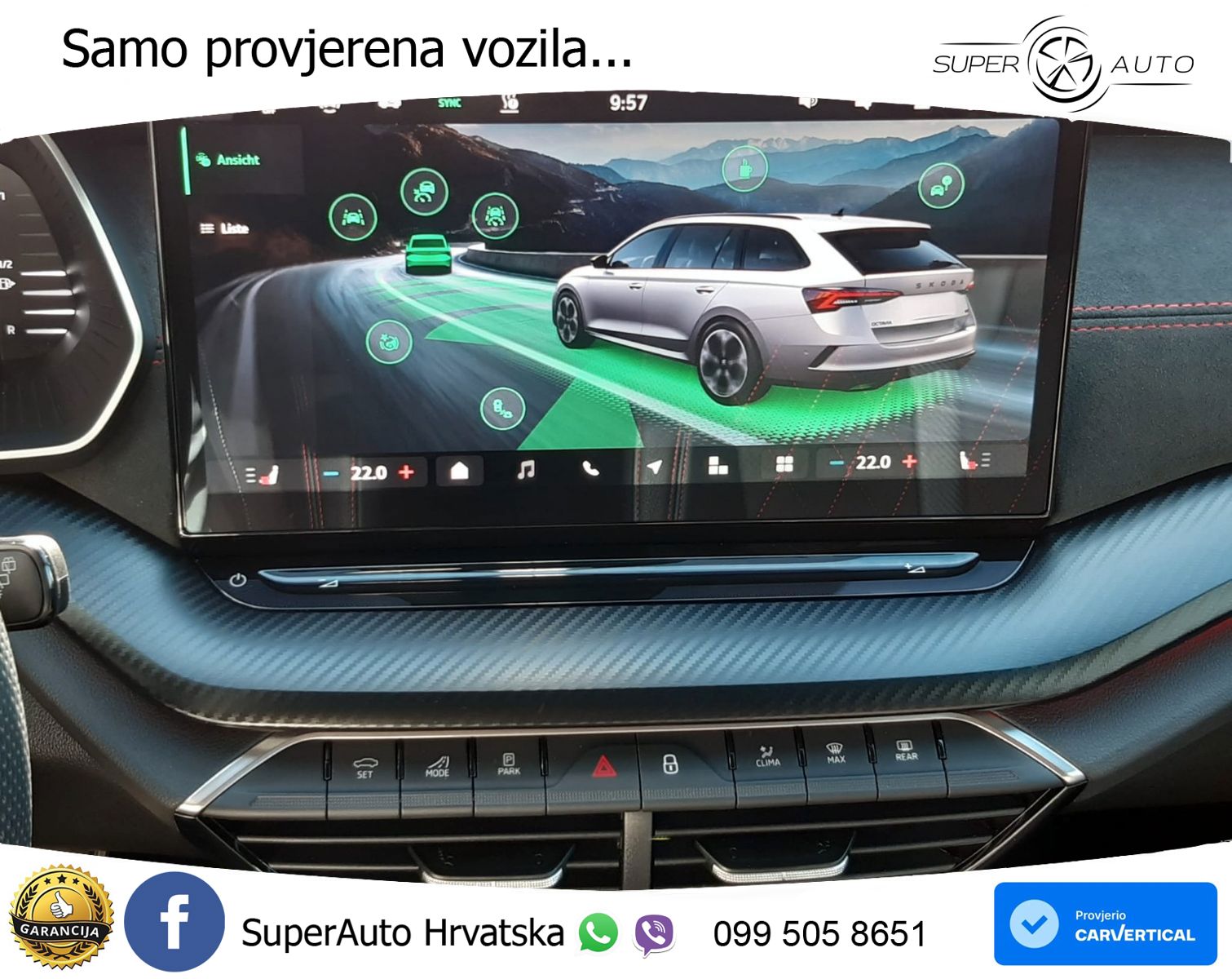 Škoda Octavia Combi RS 2.0 TSI (265 KS) DSG LED+GR SJED+ACC