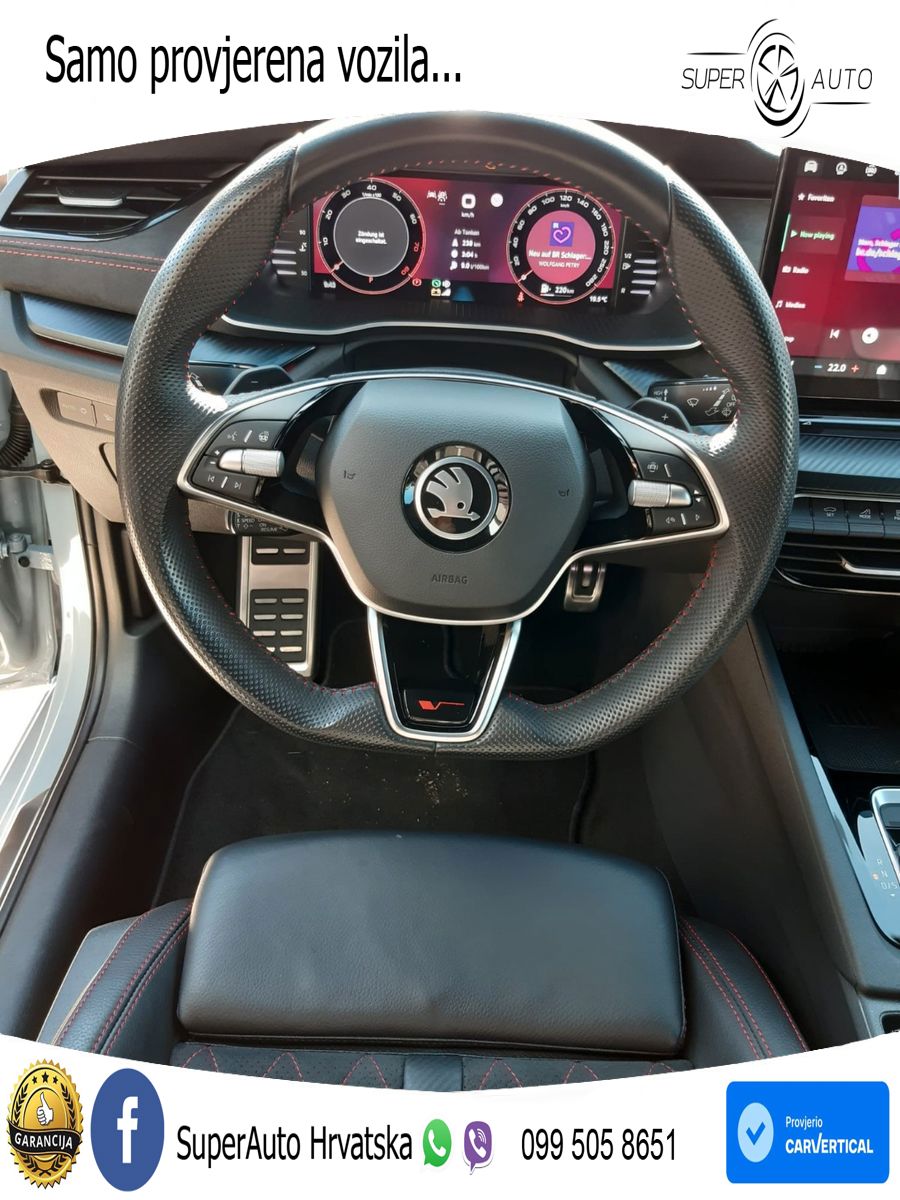 Škoda Octavia Combi RS 2.0 TSI (265 KS) DSG LED+GR SJED+ACC