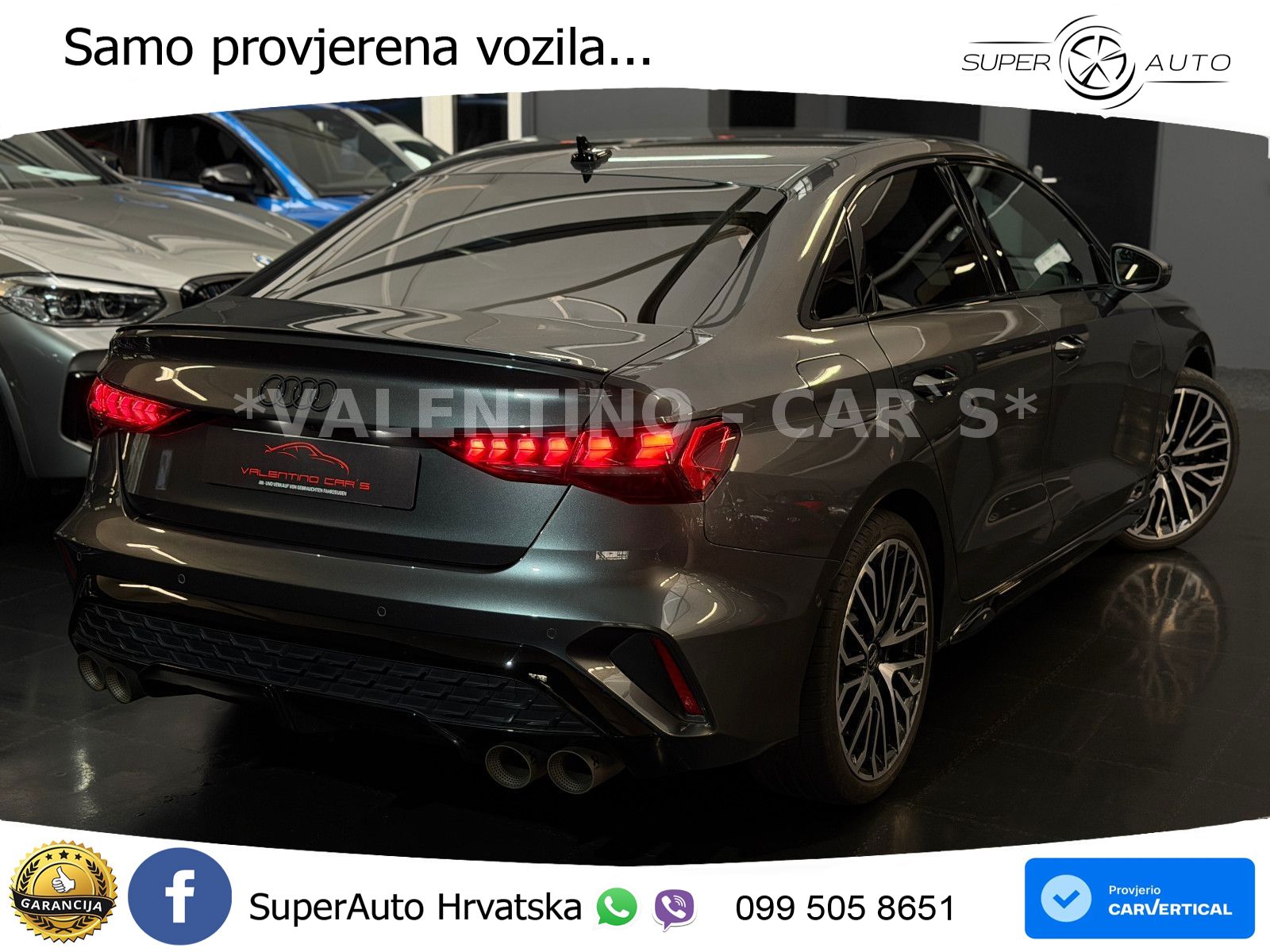 Audi S3 Limuzina 2.0 TFSI (333 KS) quattro S tronic MATRIX+GR SJED+KAM