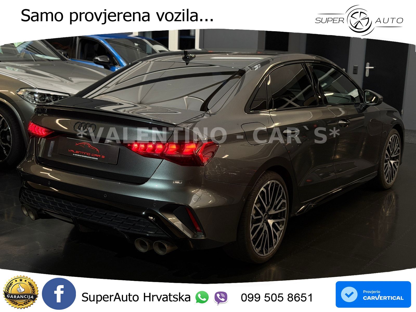 Audi S3 Limuzina 2.0 TFSI (333 KS) quattro S tronic MATRIX+GR SJED+KAM