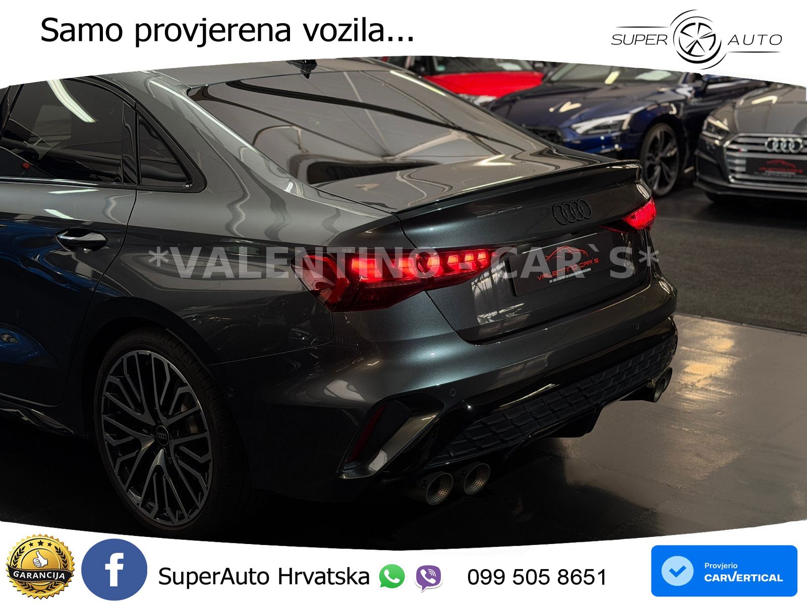 Audi S3 Limuzina 2.0 TFSI (333 KS) quattro S tronic MATRIX+GR SJED+KAM