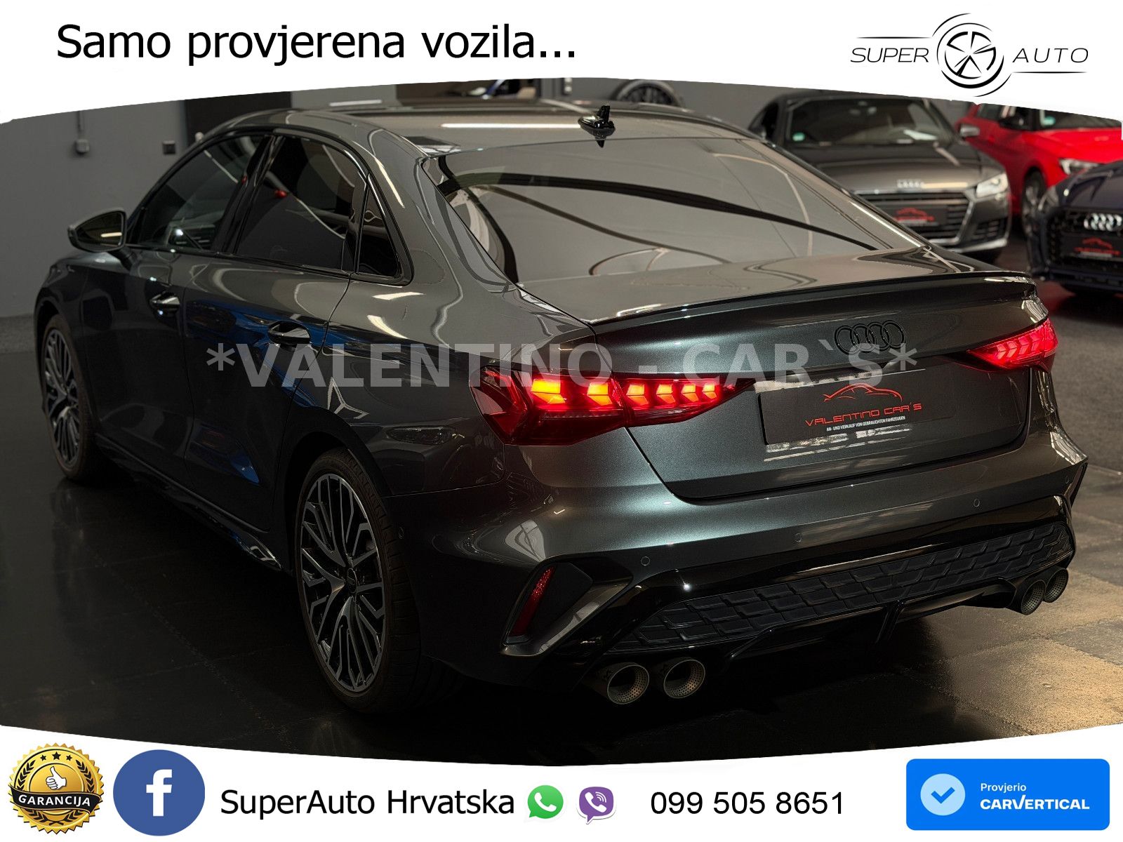 Audi S3 Limuzina 2.0 TFSI (333 KS) quattro S tronic MATRIX+GR SJED+KAM