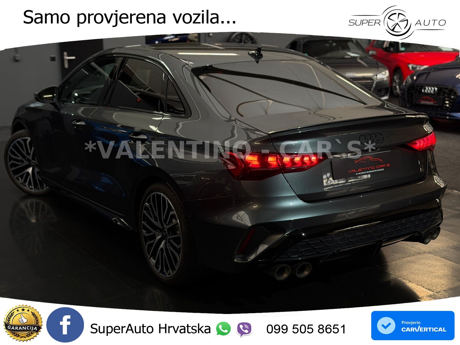 Audi S3 Limuzina 2.0 TFSI (333 KS) quattro S tronic MATRIX+GR SJED+KAM