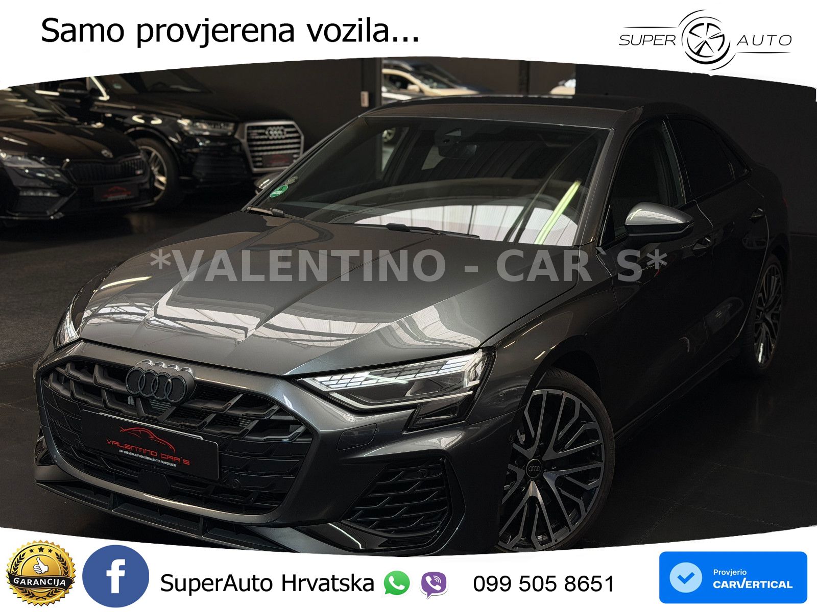 Audi S3 Limuzina 2.0 TFSI (333 KS) quattro S tronic MATRIX+GR SJED+KAM