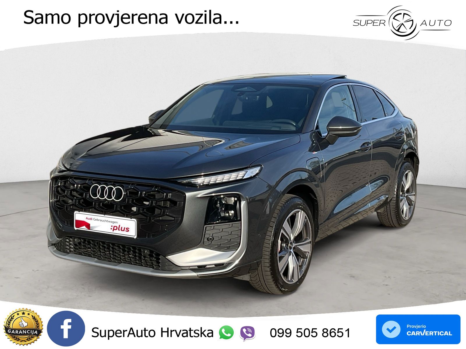 Audi Q3 Sportback 1.5 TFSIe (272 KS) S tronic 2x S line LED+GR SJED+ACC