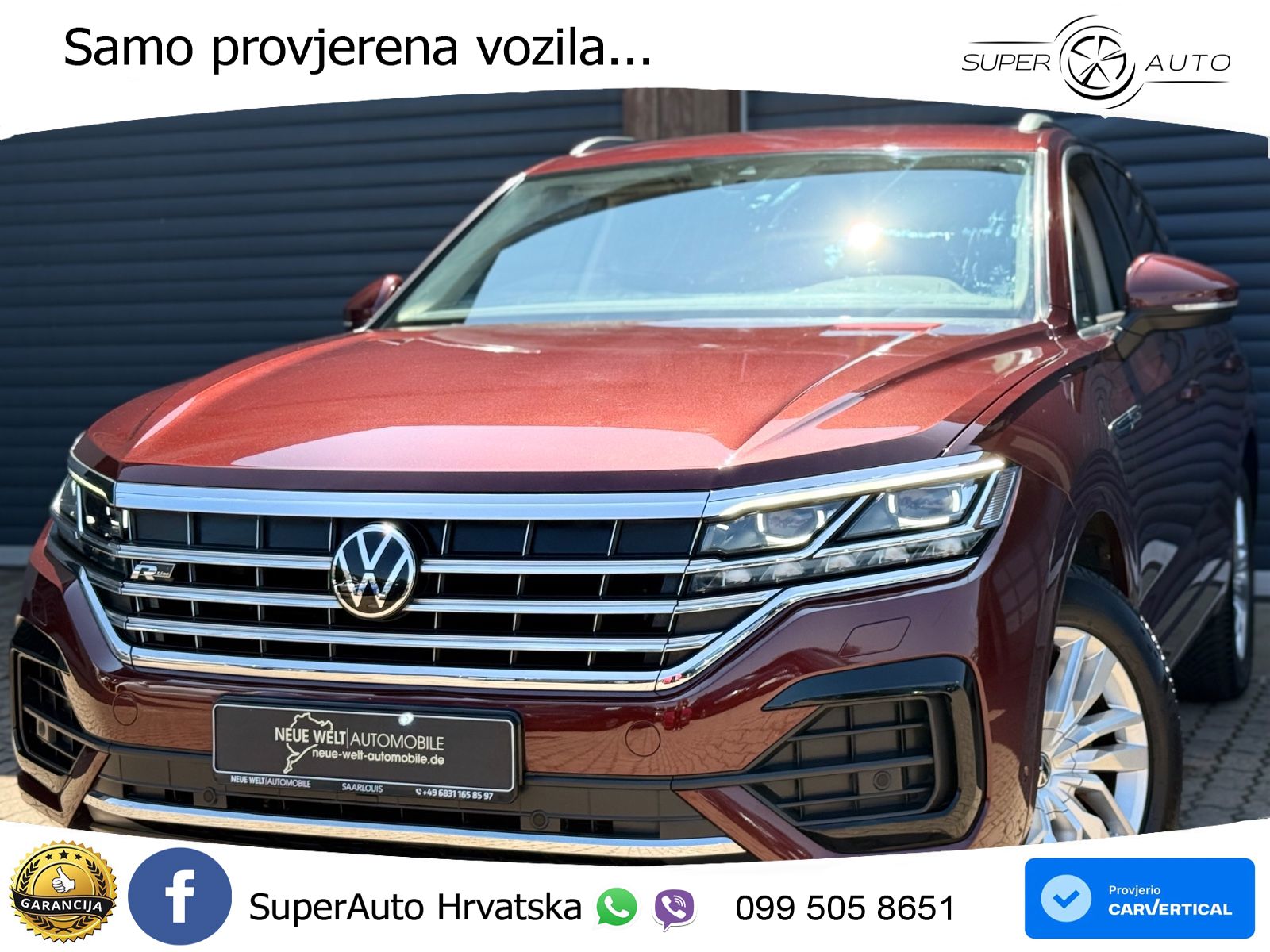 Volkswagen Touareg 3.0 V6 TDI (231 KS) 4MOTION Tiptronic R-Line MATRIX+GR SJED+KAM