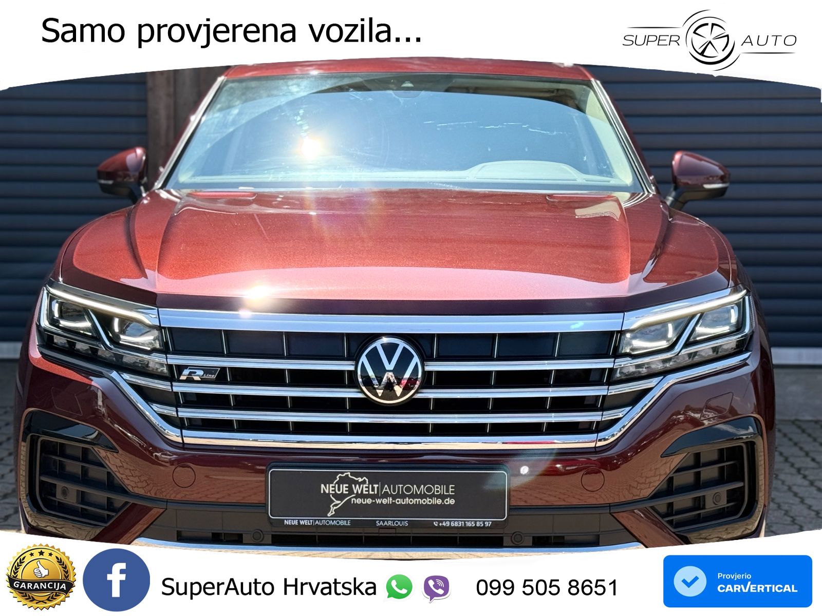 Volkswagen Touareg 3.0 V6 TDI (231 KS) 4MOTION Tiptronic R-Line MATRIX+GR SJED+KAM