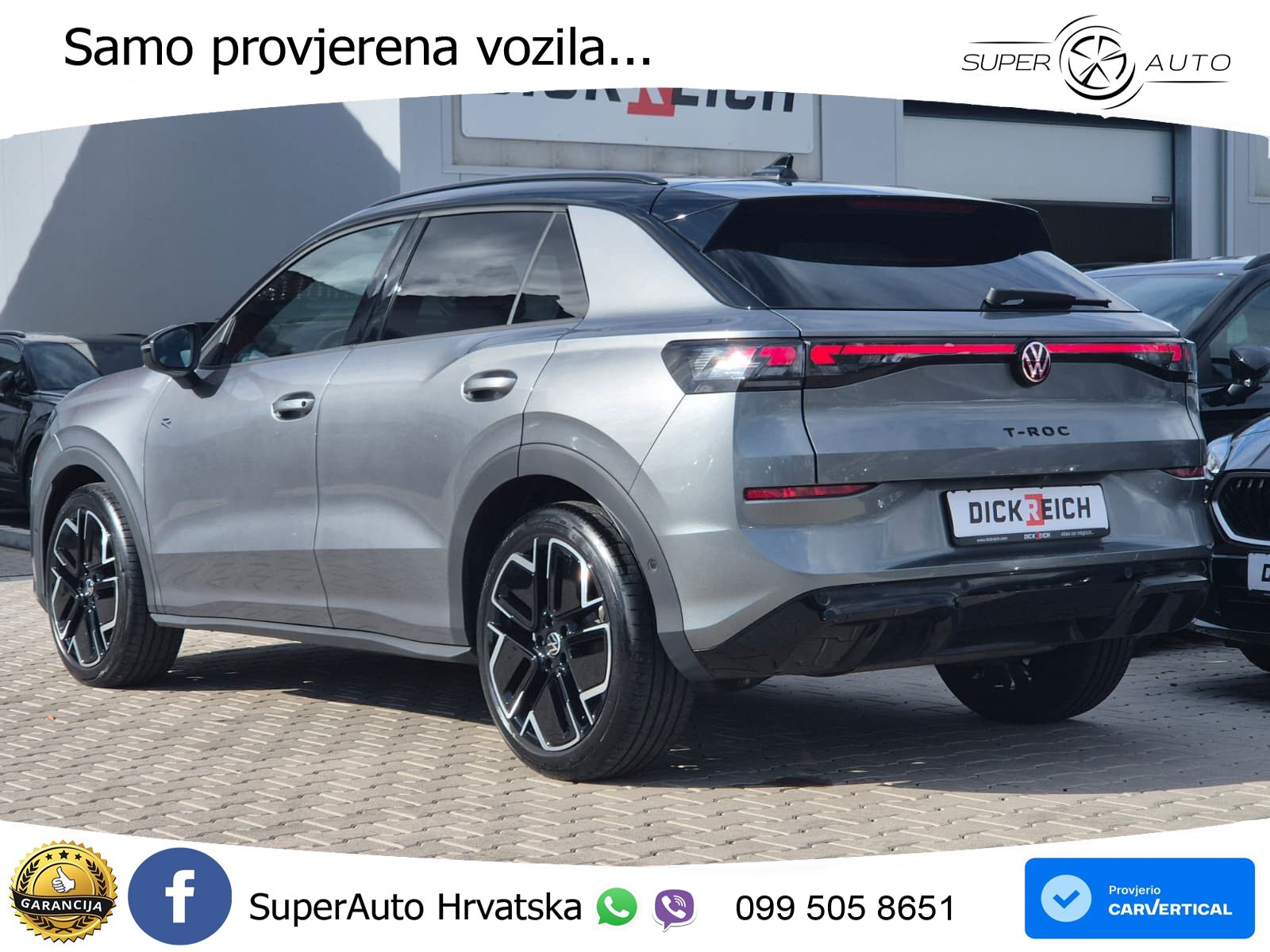 Volkswagen T-Roc 1.5 eTSI (150 KS)  DSG R-Line LED+GR SJED+ACC