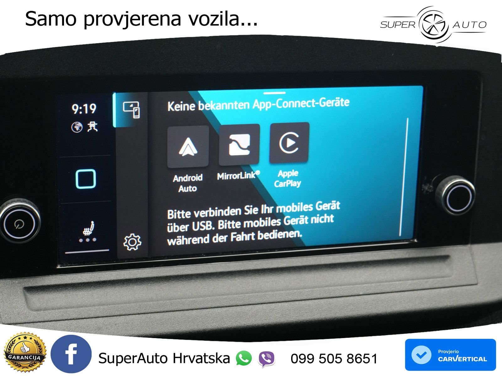 Volkswagen Caddy PDC SHZ KLIMA CARPLAY 102 KS
