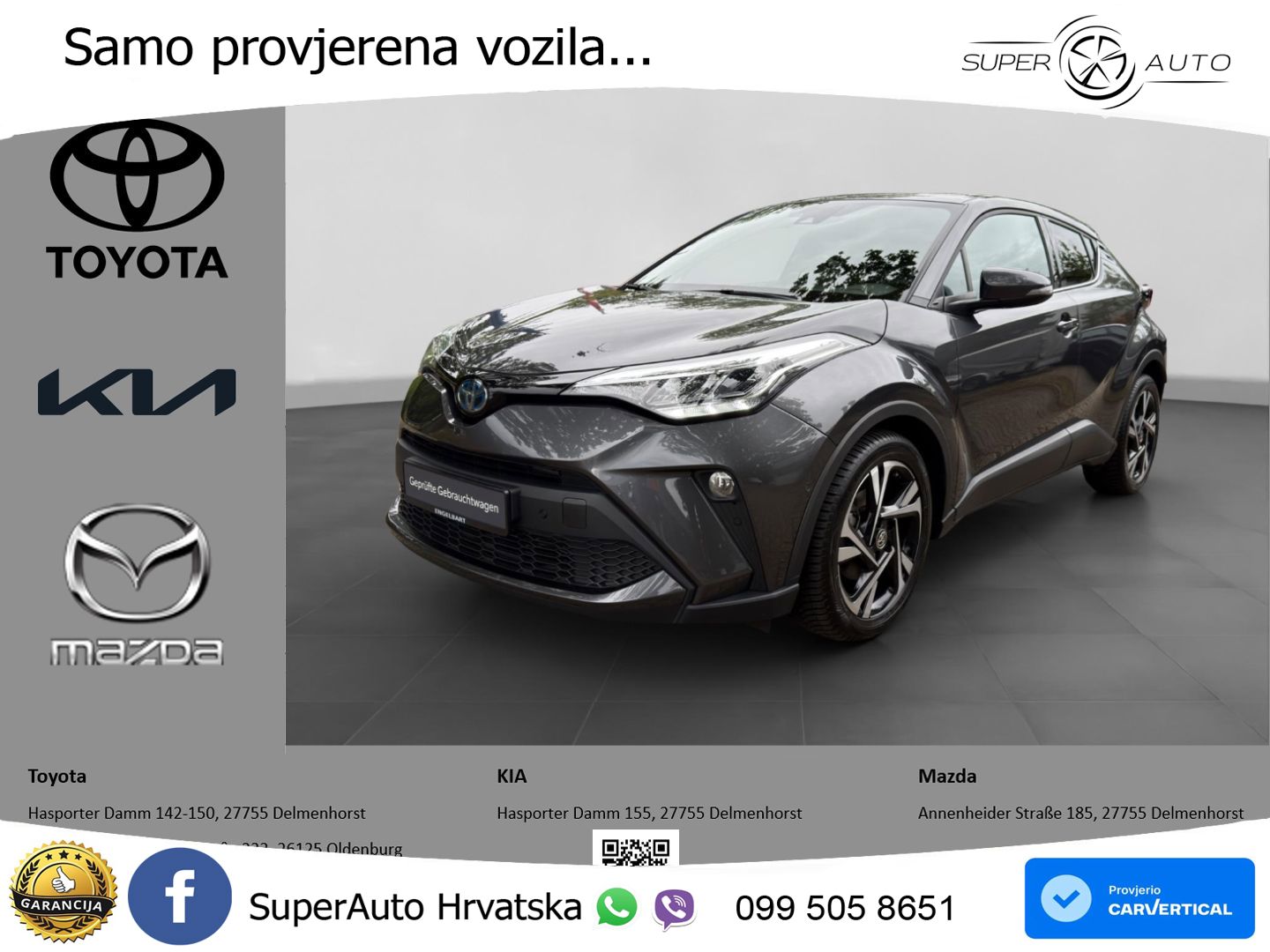 Toyota C-HR 2.0 (184 KS) Hybrid e-CVT Team D LED+GR SJED+ACC