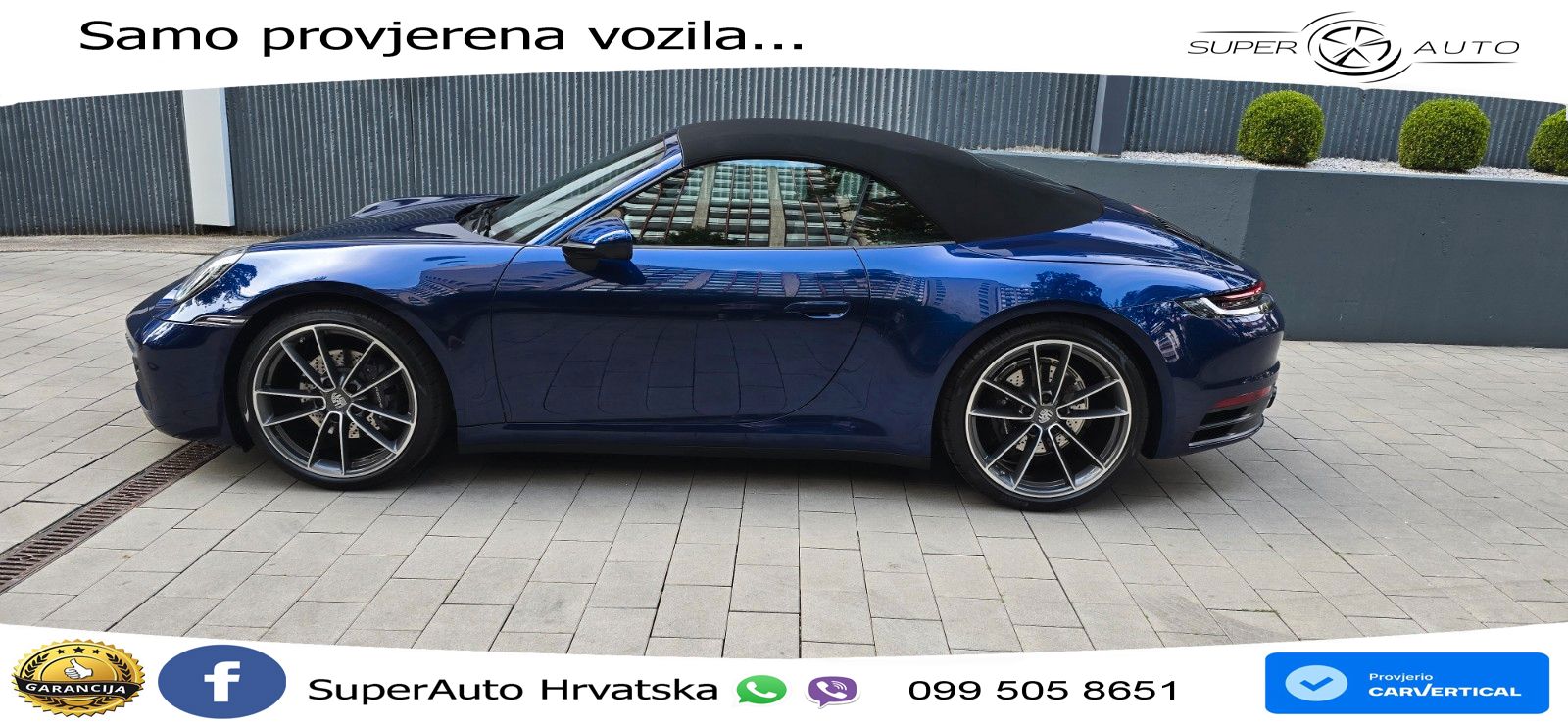 Porsche 911 Carrera Cabriolet 3.0 (385 KS) PDK ZRAČNI+ACC+GR SJED+KAM