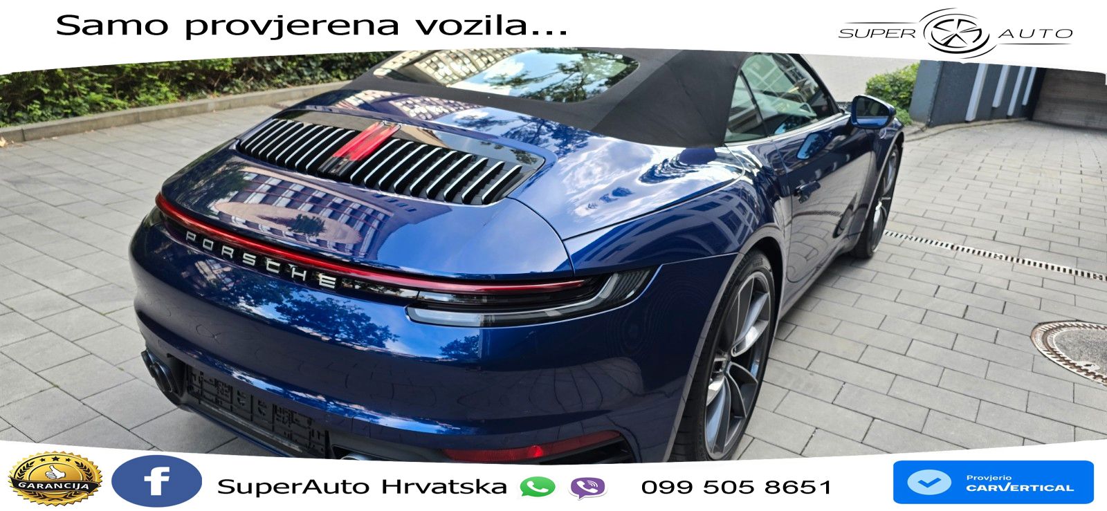 Porsche 911 Carrera Cabriolet 3.0 (385 KS) PDK ZRAČNI+ACC+GR SJED+KAM