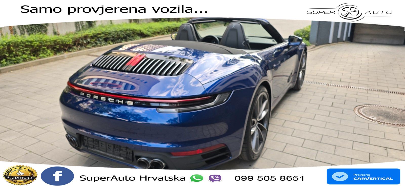 Porsche 911 Carrera Cabriolet 3.0 (385 KS) PDK ZRAČNI+ACC+GR SJED+KAM