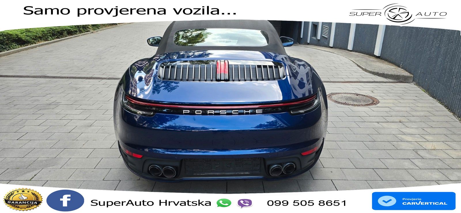 Porsche 911 Carrera Cabriolet 3.0 (385 KS) PDK ZRAČNI+ACC+GR SJED+KAM