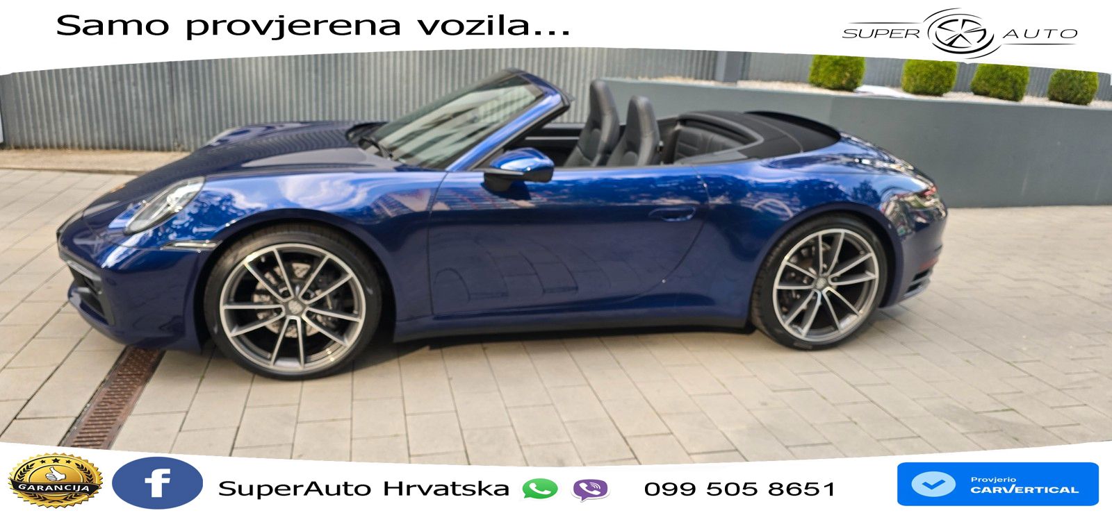 Porsche 911 Carrera Cabriolet 3.0 (385 KS) PDK ZRAČNI+ACC+GR SJED+KAM